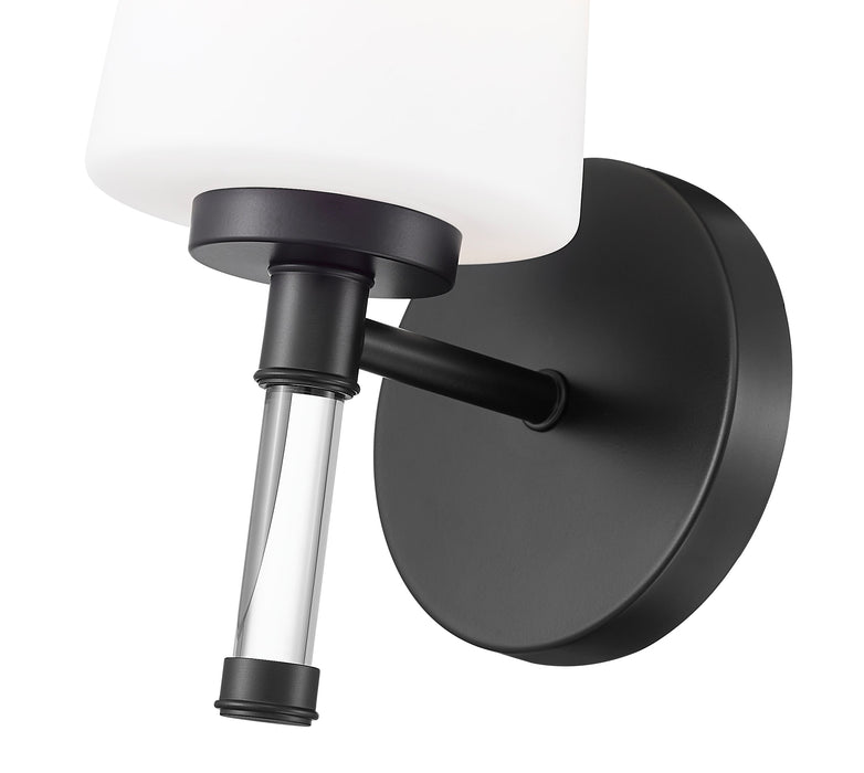 Vanity Z-Lite 7700-1V-MB Matte Black Henri 1 Light Vanity Z-Lite