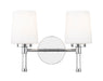 Vanity Z-Lite 7700-2V-CH Chrome Henri 2 Light Vanity Z-Lite