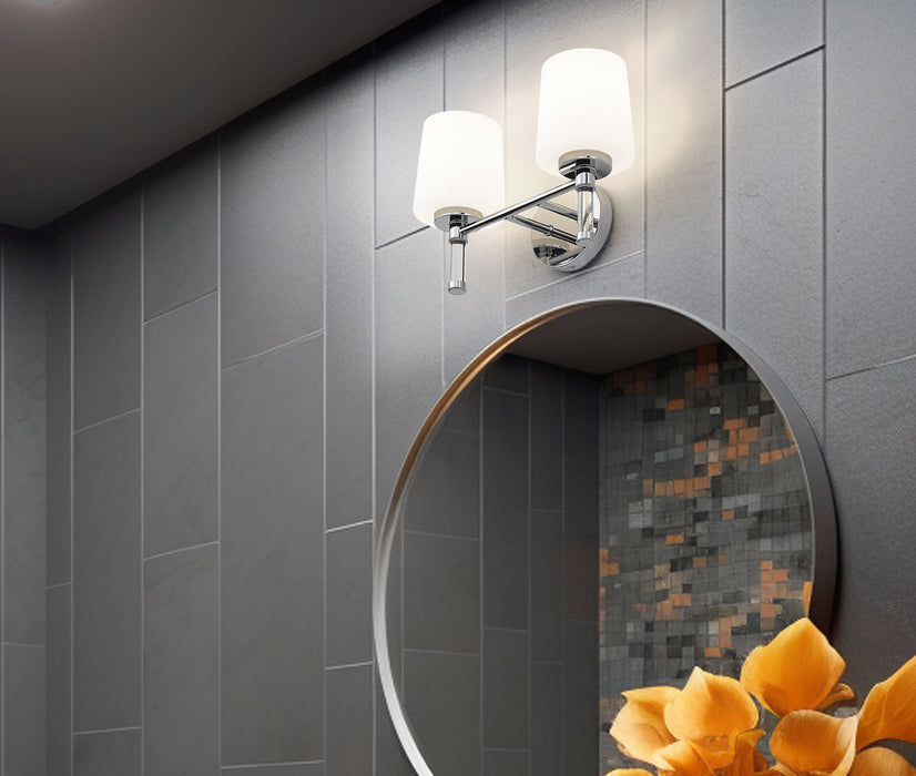 Vanity Z-Lite 7700-2V-CH Chrome Henri 2 Light Vanity Z-Lite