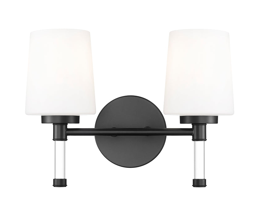 Vanity Z-Lite 7700-2V-MB Matte Black Henri 2 Light Vanity Z-Lite