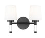 Vanity Z-Lite 7700-2V-MB Matte Black Henri 2 Light Vanity Z-Lite