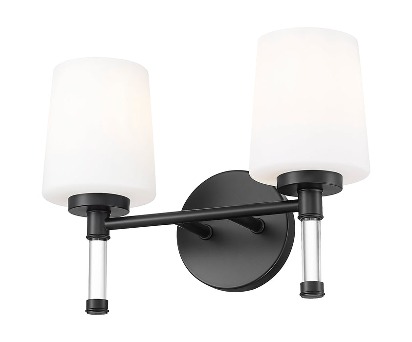 Vanity Z-Lite 7700-2V-MB Matte Black Henri 2 Light Vanity Z-Lite