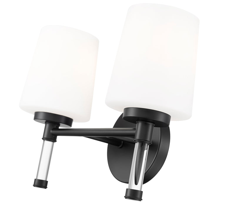 Vanity Z-Lite 7700-2V-MB Matte Black Henri 2 Light Vanity Z-Lite