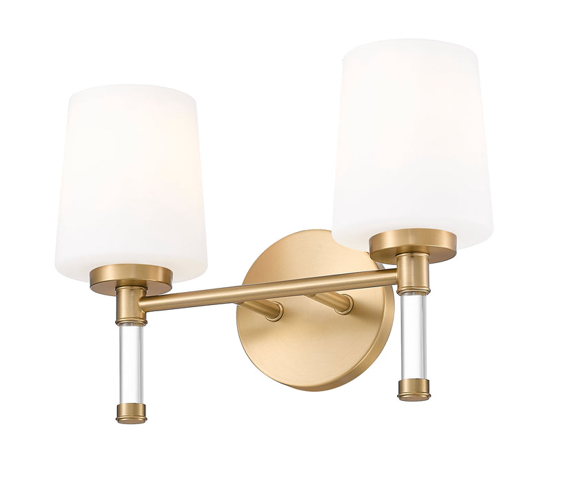Vanity Z-Lite 7700-2V-MGLD Modern Gold Henri 2 Light Vanity Z-Lite