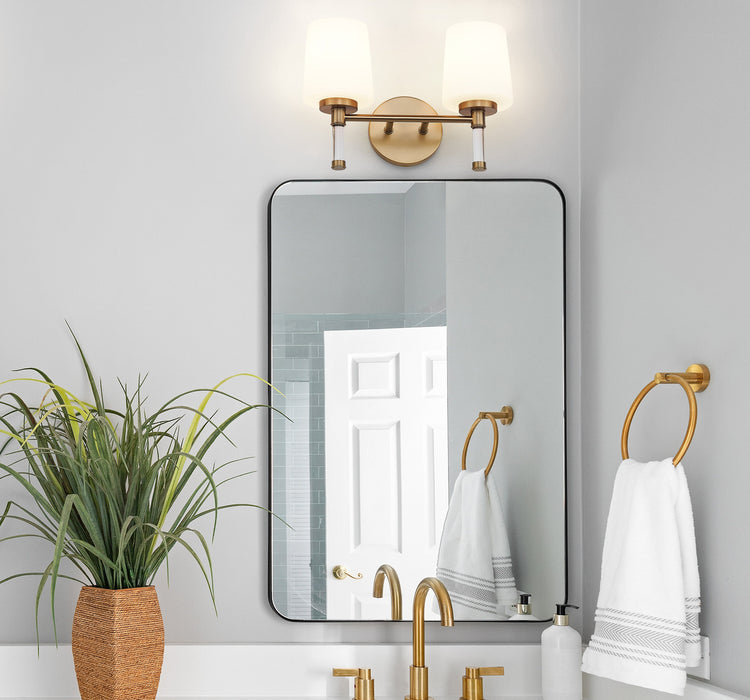 Vanity Z-Lite 7700-2V-MGLD Modern Gold Henri 2 Light Vanity Z-Lite