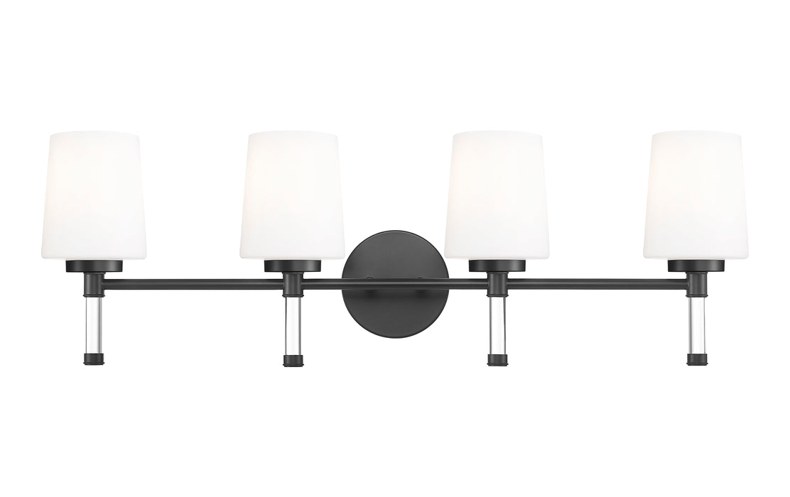 Vanity Z-Lite 7700-4V-MB Matte Black Henri 4 Light Vanity Z-Lite