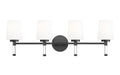 Vanity Z-Lite 7700-4V-MB Matte Black Henri 4 Light Vanity Z-Lite
