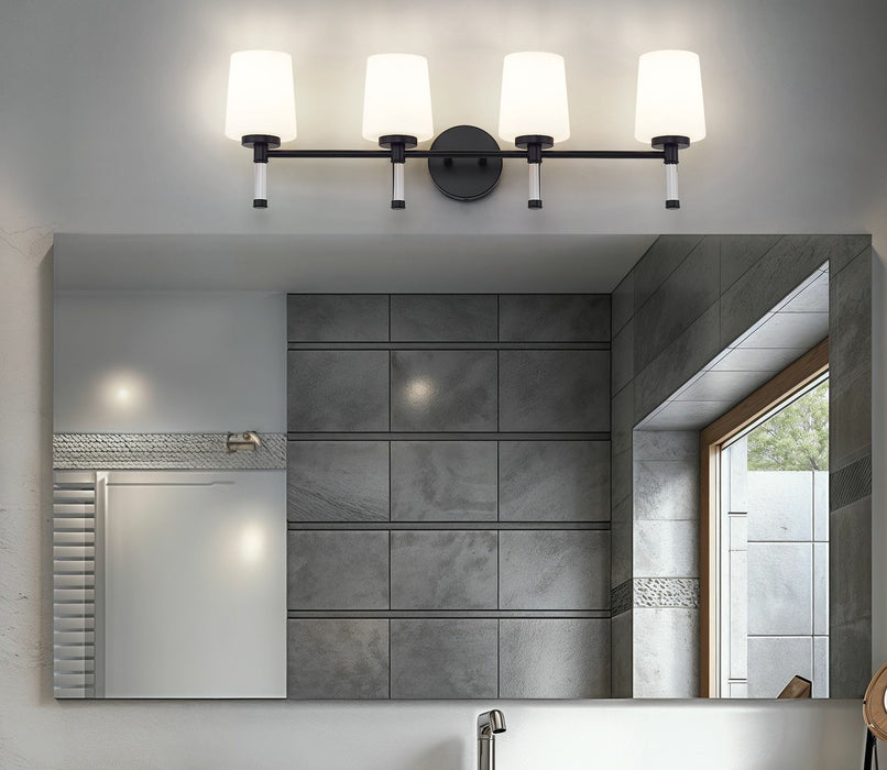 Vanity Z-Lite 7700-4V-MB Matte Black Henri 4 Light Vanity Z-Lite