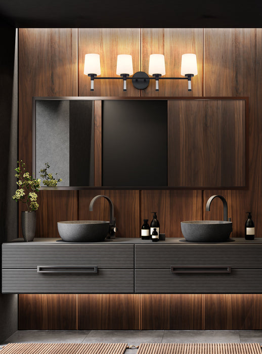 Vanity Z-Lite 7700-4V-MB Matte Black Henri 4 Light Vanity Z-Lite