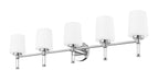 Vanity Z-Lite 7700-5V-CH Chrome Henri 5 Light Vanity Z-Lite