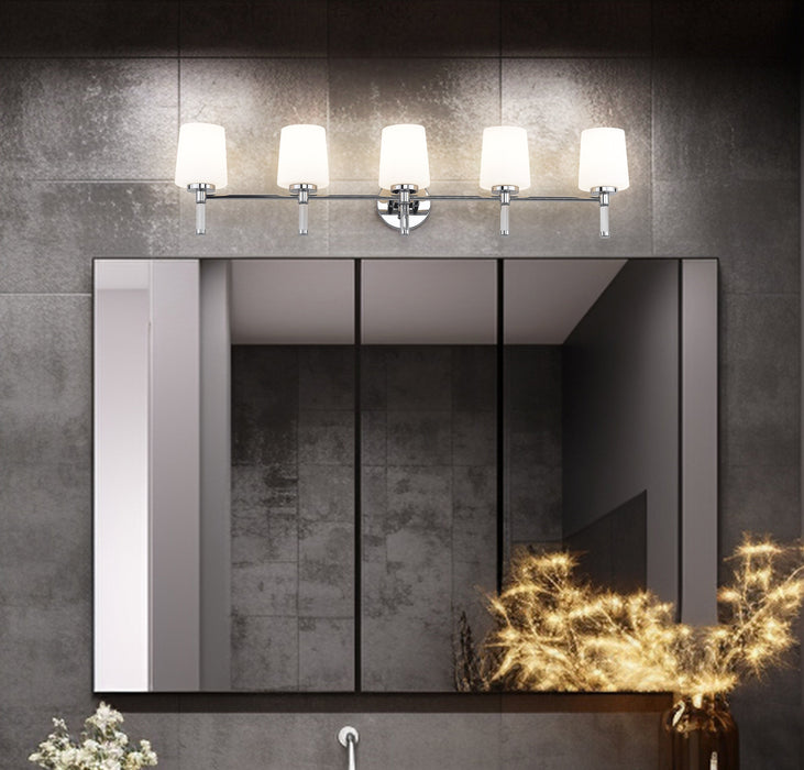 Vanity Z-Lite 7700-5V-CH Chrome Henri 5 Light Vanity Z-Lite