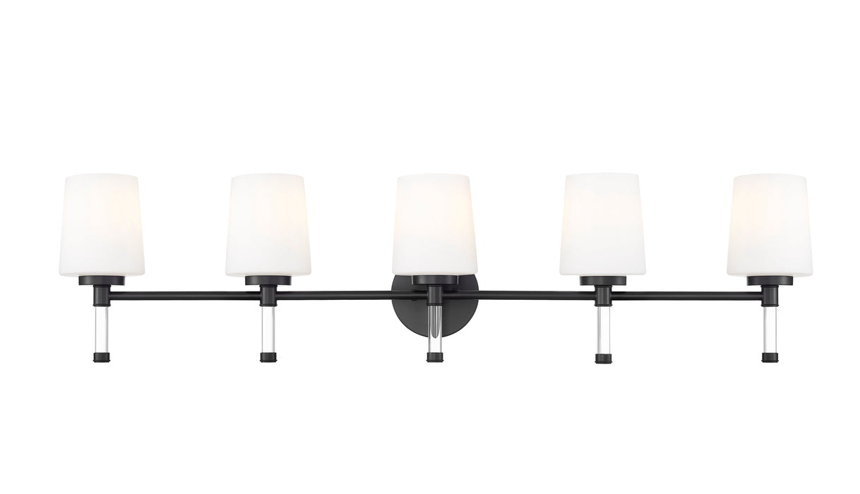 Vanity Z-Lite 7700-5V-MB Matte Black Henri 5 Light Vanity Z-Lite