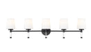 Vanity Z-Lite 7700-5V-MB Matte Black Henri 5 Light Vanity Z-Lite