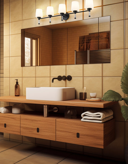 Vanity Z-Lite 7700-5V-MB Matte Black Henri 5 Light Vanity Z-Lite