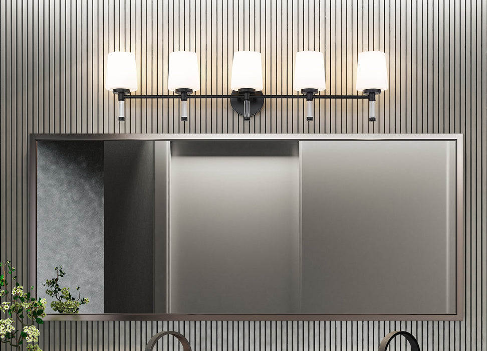 Vanity Z-Lite 7700-5V-MB Matte Black Henri 5 Light Vanity Z-Lite