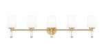 Vanity Z-Lite 7700-5V-MGLD Modern Gold Henri 5 Light Vanity Z-Lite