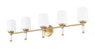 Vanity Z-Lite 7700-5V-MGLD Modern Gold Henri 5 Light Vanity Z-Lite