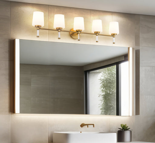 Vanity Z-Lite 7700-5V-MGLD Modern Gold Henri 5 Light Vanity Z-Lite