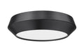 Flush Mount Z-Lite 7701F12-MB-LED Matte Black Quasars 1 Light Flush Mount Z-Lite