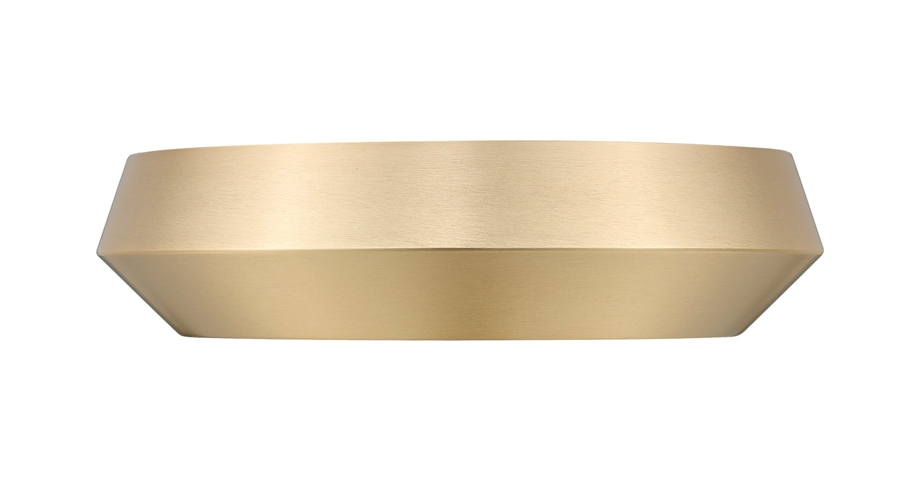 Flush Mount Z-Lite 7701F12-MGLD-LED Modern Gold Quasars 1 Light Flush Mount Z-Lite