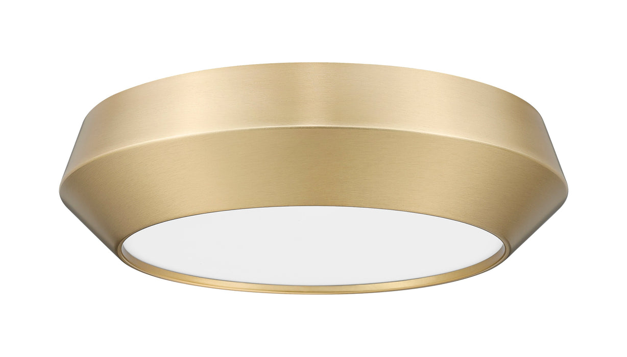 Flush Mount Z-Lite 7701F12-MGLD-LED Modern Gold Quasars 1 Light Flush Mount Z-Lite