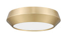 Flush Mount Z-Lite 7701F12-MGLD-LED Modern Gold Quasars 1 Light Flush Mount Z-Lite