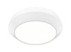 Flush Mount Z-Lite 7701F12-MW-LED Matte White Quasars 1 Light Flush Mount Z-Lite