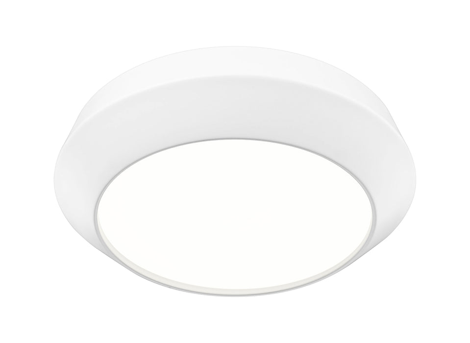 Flush Mount Z-Lite 7701F12-MW-LED Matte White Quasars 1 Light Flush Mount Z-Lite