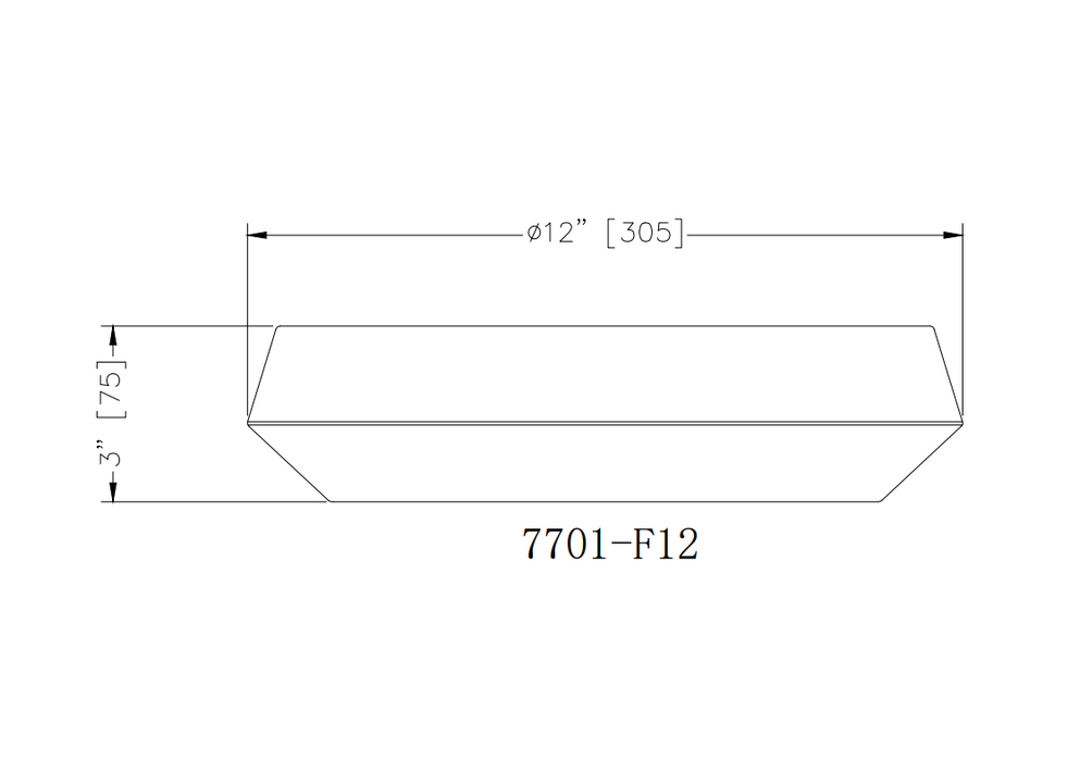 Flush Mount Z-Lite 7701F12-MW-LED Matte White Quasars 1 Light Flush Mount Z-Lite