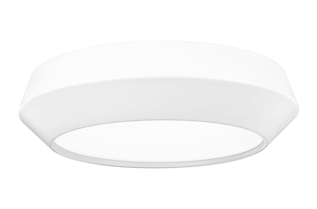 Flush Mount Z-Lite 7701F12-MW-LED Matte White Quasars 1 Light Flush Mount Z-Lite