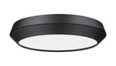 Flush Mount Z-Lite 7701F16-MB-LED Matte Black Quasars 1 Light Flush Mount Z-Lite