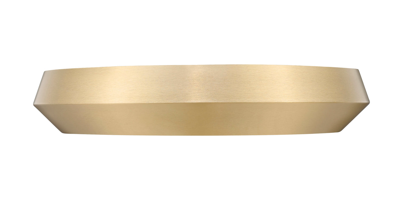 Flush Mount Z-Lite 7701F16-MGLD-LED Modern Gold Quasars 1 Light Flush Mount Z-Lite