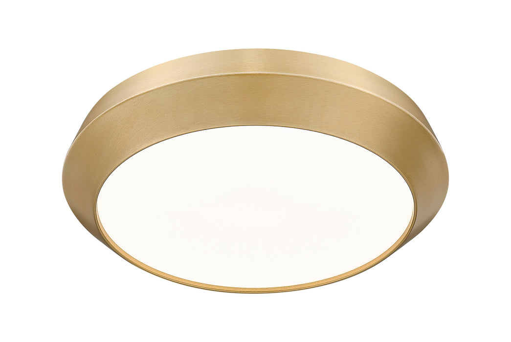 Flush Mount Z-Lite 7701F16-MGLD-LED Modern Gold Quasars 1 Light Flush Mount Z-Lite