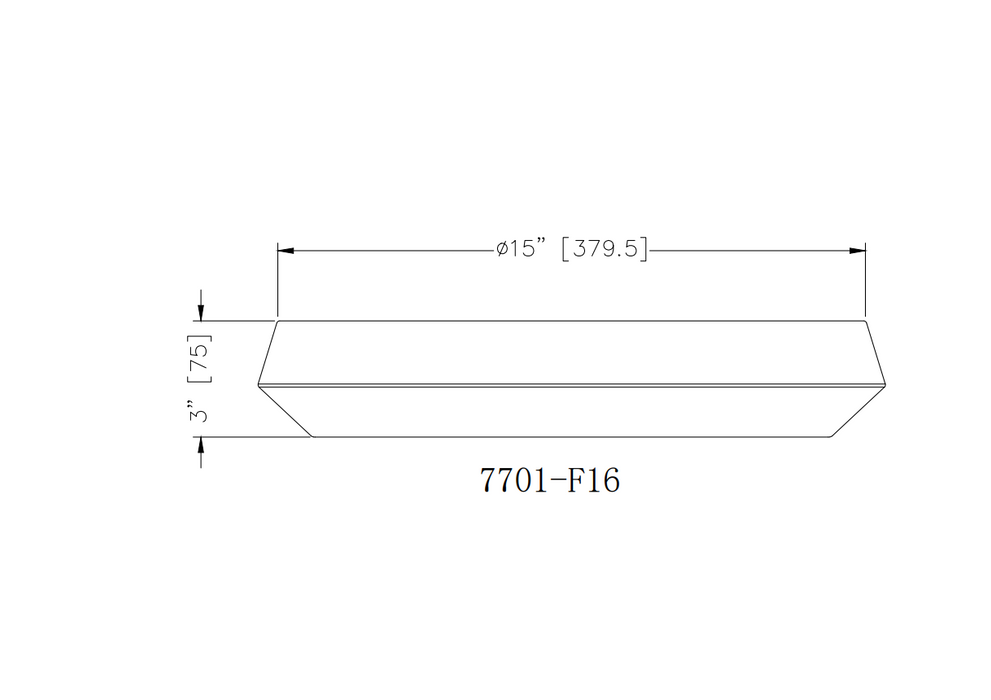 Flush Mount Z-Lite 7701F16-MGLD-LED Modern Gold Quasars 1 Light Flush Mount Z-Lite