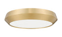 Flush Mount Z-Lite 7701F16-MGLD-LED Modern Gold Quasars 1 Light Flush Mount Z-Lite