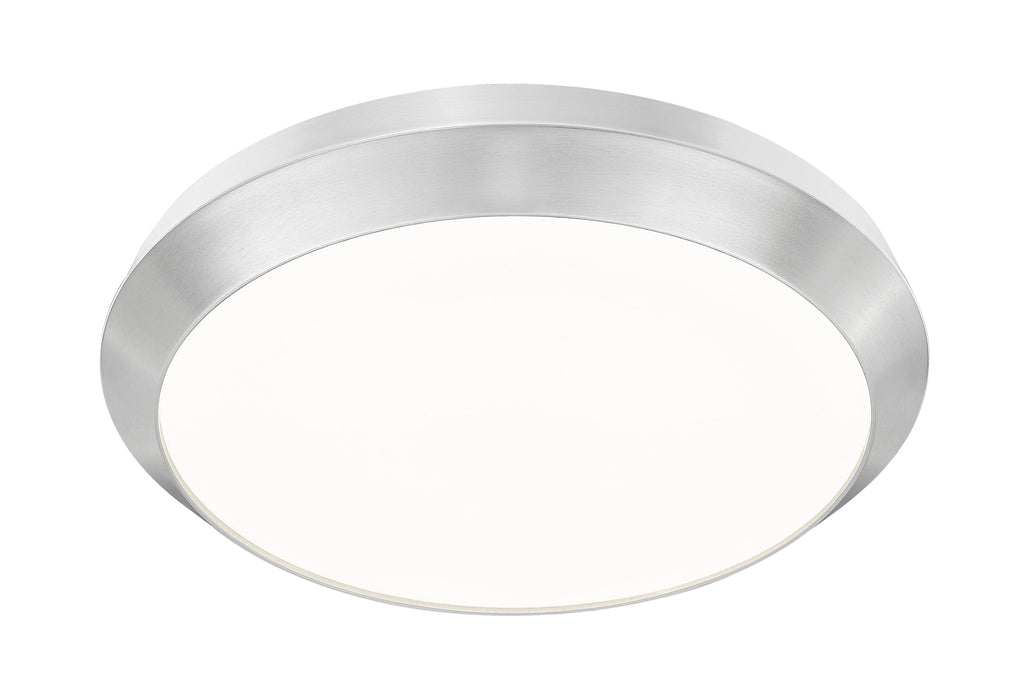 Flush Mount Z-Lite 7701F20-BN-LED Brushed Nickel Quasars 1 Light Flush Mount Z-Lite