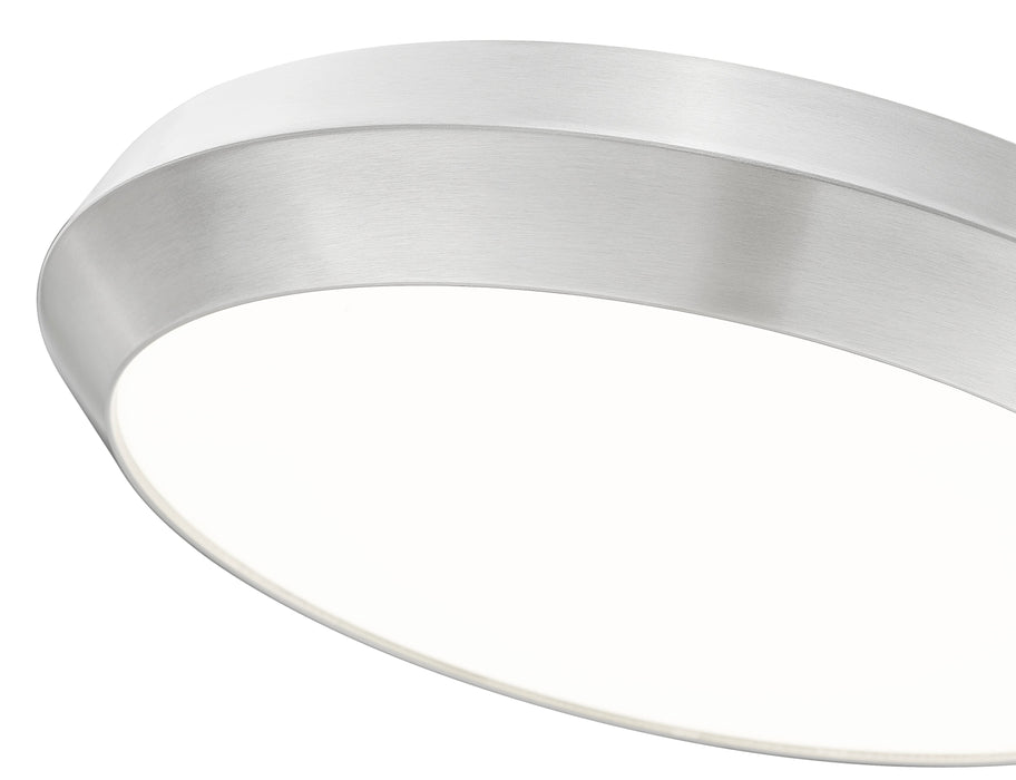 Flush Mount Z-Lite 7701F20-BN-LED Brushed Nickel Quasars 1 Light Flush Mount Z-Lite