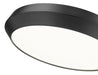 Flush Mount Z-Lite 7701F20-MB-LED Matte Black Quasars 1 Light Flush Mount Z-Lite