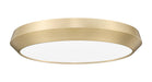 Flush Mount Z-Lite 7701F20-MGLD-LED Modern Gold Quasars 1 Light Flush Mount Z-Lite