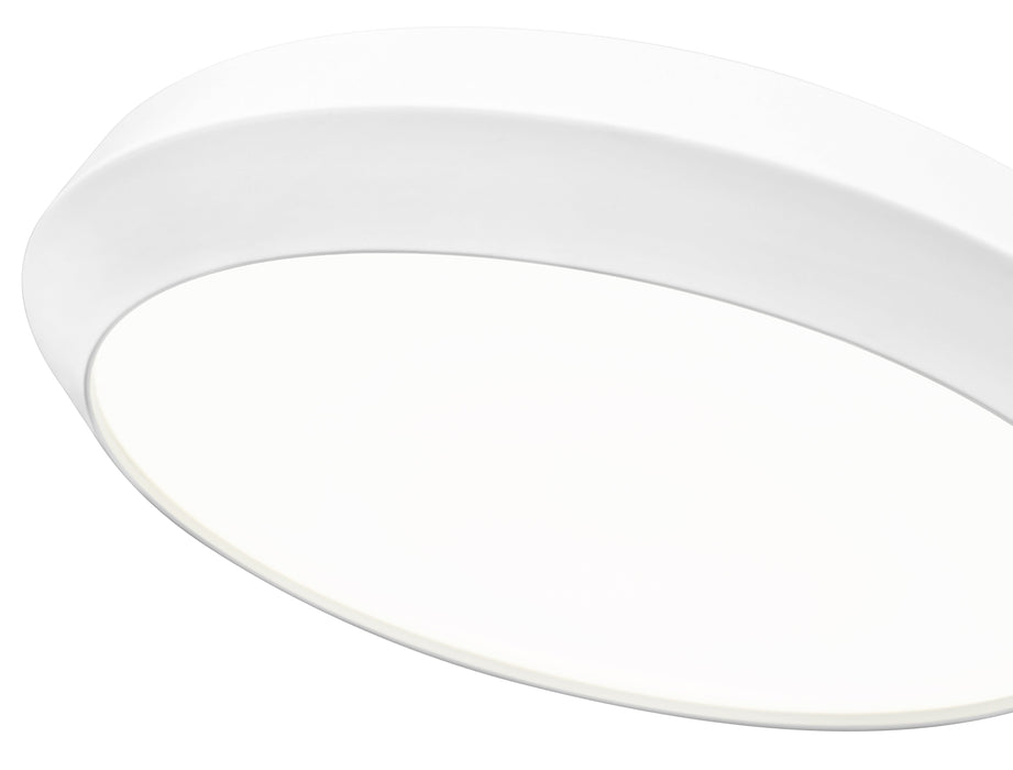 Flush Mount Z-Lite 7701F20-MW-LED Matte White Quasars 1 Light Flush Mount Z-Lite