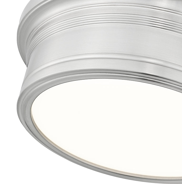 Flush Mount Z-Lite 7702F12-BN-LED Brushed Nickel Bentley 1 Light Flush Mount Z-Lite