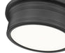 Flush Mount Z-Lite 7702F12-MB-LED Matte Black Bentley 1 Light Flush Mount Z-Lite