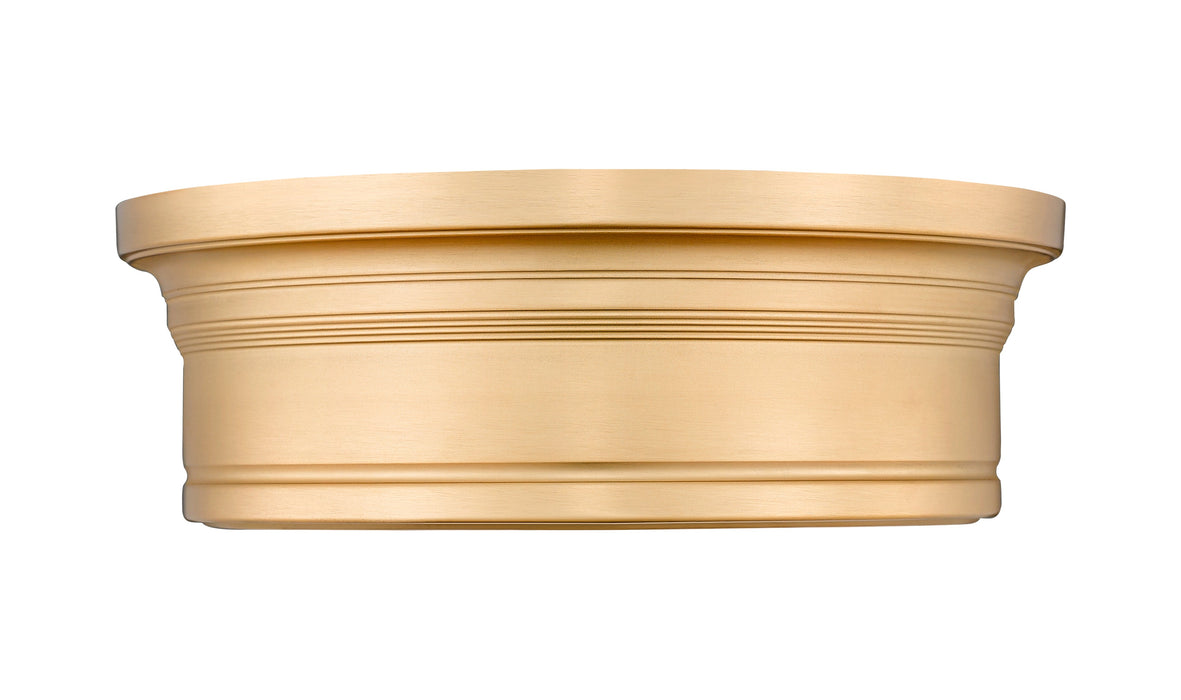 Flush Mount Z-Lite 7702F12-MGLD-LED Modern Gold Bentley 1 Light Flush Mount Z-Lite