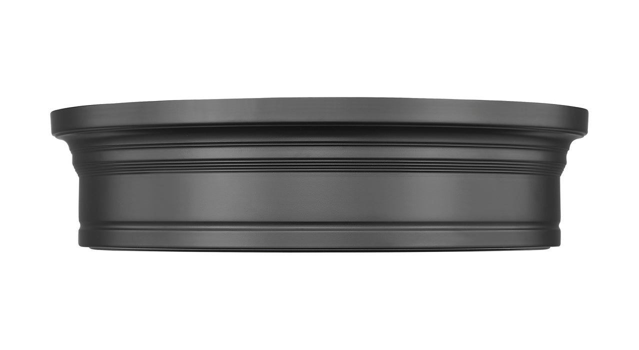 Flush Mount Z-Lite 7702F16-MB-LED Matte Black Bentley 1 Light Flush Mount Z-Lite
