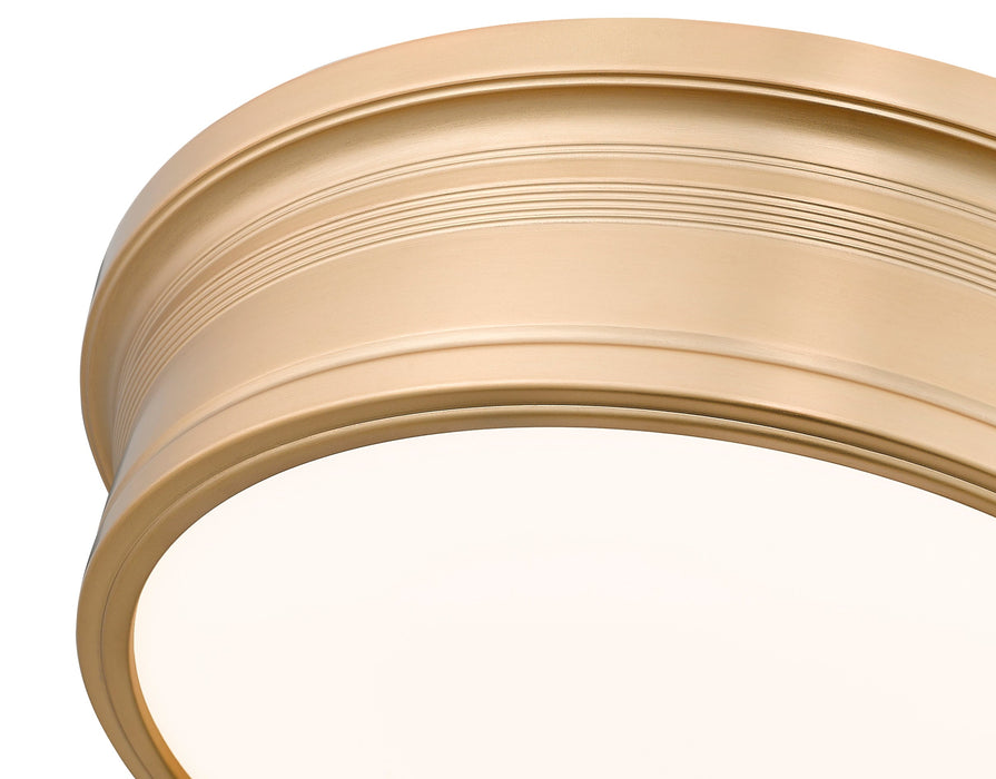 Flush Mount Z-Lite 7702F16-MGLD-LED Modern Gold Bentley 1 Light Flush Mount Z-Lite