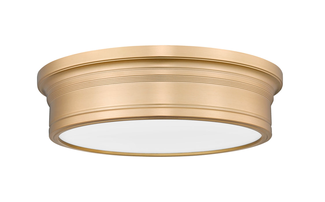 Flush Mount Z-Lite 7702F16-MGLD-LED Modern Gold Bentley 1 Light Flush Mount Z-Lite