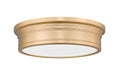 Flush Mount Z-Lite 7702F16-MGLD-LED Modern Gold Bentley 1 Light Flush Mount Z-Lite