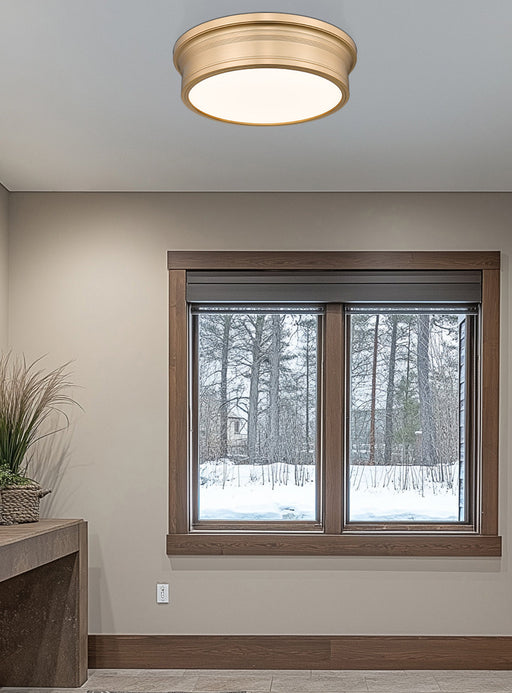 Flush Mount Z-Lite 7702F16-MGLD-LED Modern Gold Bentley 1 Light Flush Mount Z-Lite