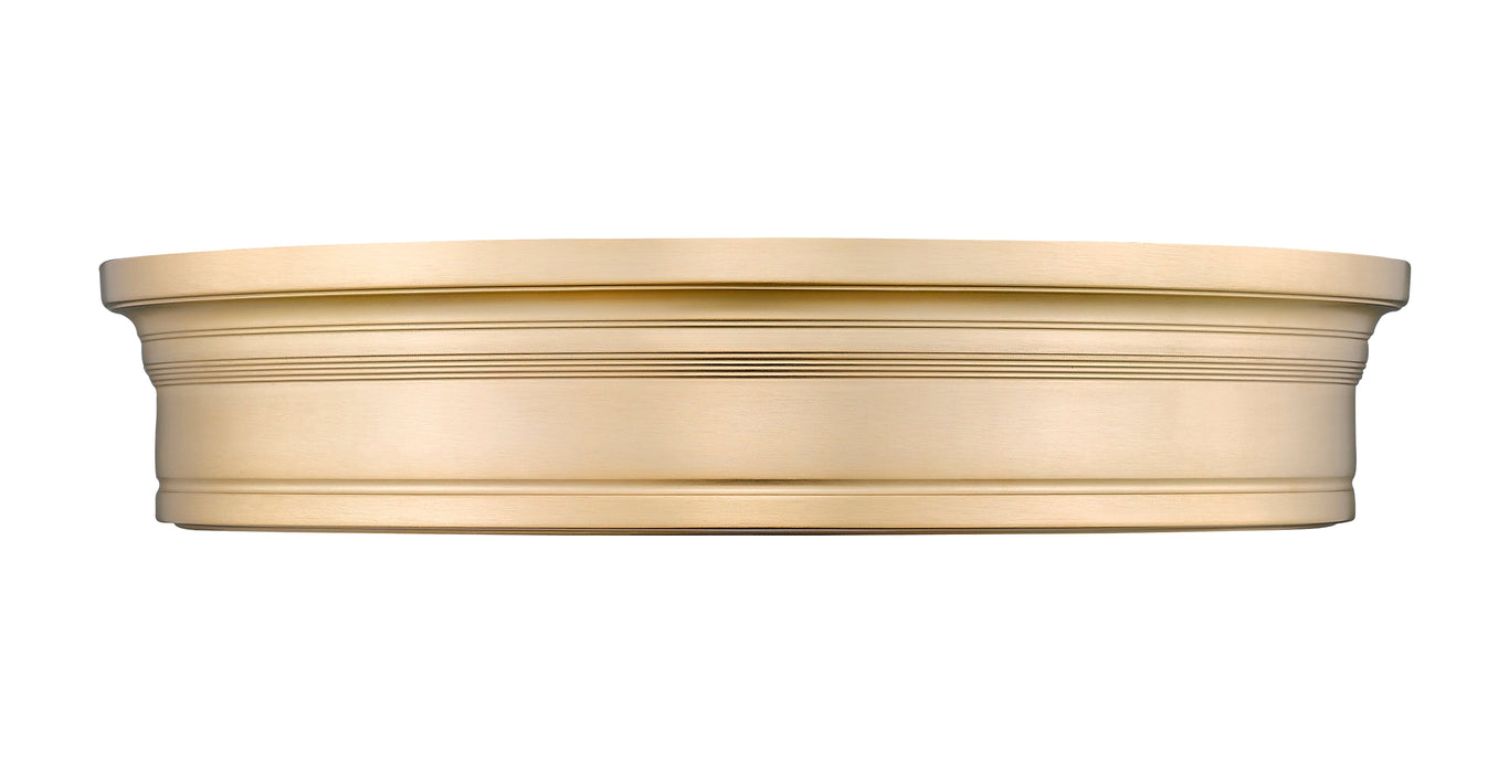 Flush Mount Z-Lite 7702F20-MGLD-LED Modern Gold Bentley 1 Light Flush Mount Z-Lite