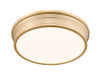 Flush Mount Z-Lite 7702F20-MGLD-LED Modern Gold Bentley 1 Light Flush Mount Z-Lite